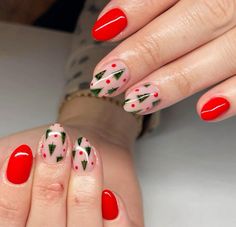 Fun Fall Nails, December Nails Christmas, Cowboy Nails, Checkered Nails, Nails Love, Simple Gel Nails, Summery Nails