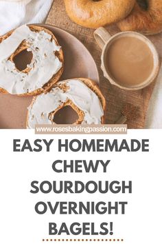 sourdough_discard_bagels_recipe Easy Sourdough Recipes, Sourdough Bagel, Overnight Sourdough, Blueberry Bagel, Cinnamon Raisin Bagel, Everything Bagel Seasoning, Easy Sourdough, Simply Taralynn