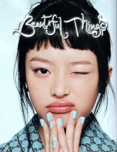 New Jeans Album Photoshoot, New Jeans Nme Magazine, Editorial Makeup Magazine, Nana Komatsu Editorial, Japanese Makeup Magazine, Hanni Pham, Blue Roof, Photoshoot Makeup, Editorial Makeup