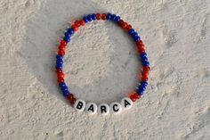 Red And Blue Bracelets, Barca Bracelet, Messi Bracelet, Barcelona Bracelet, Football Bracelet, Handmade Gifts For Boyfriend, Red Bracelet, Clay Bracelet