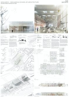 an architectural drawing shows the interior and exterior of a building