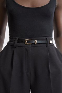 Belt Black Belt Outfit Jeans, Black Belts For Women, Black Belt Outfit, Belt With Jeans, Bride Jumpsuit, Workwear Capsule Wardrobe, Belt Collection, Petite Wedding Guest Dresses, Workwear Capsule