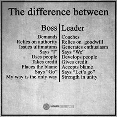 the differences between boss and leader