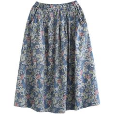 Descriptions Introducing the Cotton Floral Elastic Waist Pleated A-Line Skirt, an ideal mixture of sophistication and comfort. Crafted from lightweight cotton with an elastic waist and a pleated A-Line silhouette, this classic feminine piece adds finesse to any wardrobe. With a timeless floral pattern that gives just the right touch of elegance, this skirt will be the perfect addition to any stylish ensemble. Details Silhouette: A-lineMaterial: LinenOccasion: DaytimeProcess: FloralApparel Closur Cotton Bottoms With Pleated Waist For Day Out, Cotton Gathered Skirt Bottoms, Day Out Cotton Midi Skirt, Cotton Midi Skirt With Floral Print, Floral Print Cotton Midi Skirt, Casual Cotton Skirt With Pleated Waist, Floral Print Cotton Skirt, Casual Cotton Gathered Skirt, Spring Maxi Skirt With Pockets For Daywear