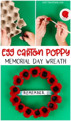 this is an easy and fun memorial day wreath craft for kids