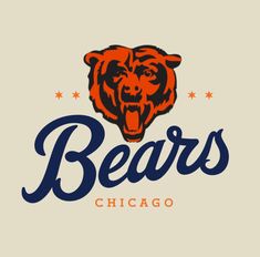 the chicago bears logo on a white background