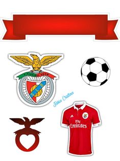 the emblems for different soccer teams are shown