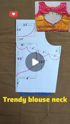 a video demonstrating how to sew the front and back of a top with measurements