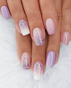 Square Nail Designs, Valentine Nails, Magnesium Deficiency, Fancy Nails Designs, Glitter Gel Nails, Glitter Design