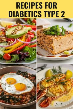 Recipes for Diabetics Type 2 Menu For Diabetics Type 2, Dinners For Diabetics Easy, Food For Diabetics Type 2 Meals, Prediabetic Diet Meal Plan Easy, Type 2 Diet Recipes, Diet For Diabetics Type 2 Meal Plan, Ww Recipes For Diabetics, Dinner For Diabetics Type 2