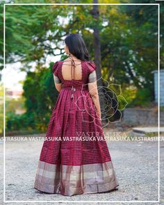 These Ethnic Long Dresses Will Give The Most Elegant Looks!! • Keep Me Stylish Stylish Frocks, Saree Reuse, Simple Frock, Frock Models, Fancy Gown, Frock Designs, Sari Design, Maxi Design