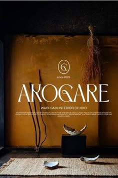 an advertisement for arogare with two birds on the floor and one bird sitting in front of it