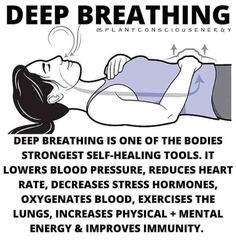 Deep Breathing, Home Health Remedies, Health And Fitness Articles, Good Health Tips, Lower Blood Pressure, Health Info, Health Facts, Emotional Health, Physical Health