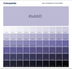 the color palette for hab8d3 is shown in blue and purple tones