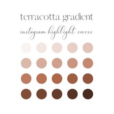 the terracotta graduation instagram highlight covers are shown in different colors and sizes