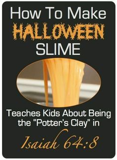 how to make halloween slime teaches kids about being the potter's clay in