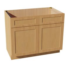 HT - SB42: Timber Wood Shaker 42 2 Doors 2 False Drawers Sink Base Cabinet - homecabinets Sink Base Cabinet, Rta Kitchen Cabinets, Cabinet Accessories, Tall Cabinet, Base Cabinet, Timber Wood, 2 Doors, Door Color, Base Cabinets