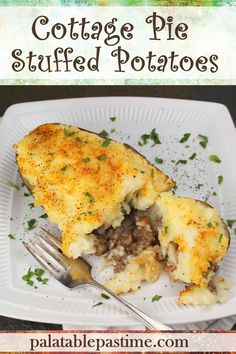 this cottage pie stuffed potatoes is an easy dinner recipe