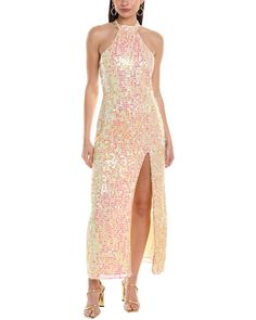 Saylor Khoudia Dress1 Colorful Dresses Formal, Sequin Formal Dress, Pink Champagne, Fashion Today, 8 M, Formal Dress, Halter Neck, Color Patterns, Day Dresses