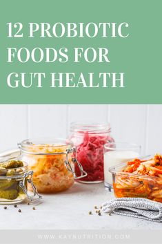 Natural Probiotic Foods, Foods High In Probiotics, Probiotic Diet, Best Probiotic Foods, Foods For Gut Health, Prebiotic Foods, Healthy Probiotics, Probiotic Benefits, Gut Health Recipes