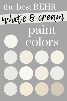 the best behr white and cream paint colors for walls, floors, furniture or home decor