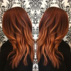 Auburn Balayage, Copper Balayage, Red Hair Don't Care, Costume Noir, Summer 19, Hair Color Auburn, Auburn Hair, Hair Color And Cut, Copper Hair