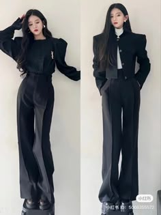 Korean Business Woman Outfits, Korean Fancy Outfits, Stylish Office Wear, Tomboy Femme, Business Dress Women, Aesthetic Outfit Ideas, Stylish Office, Everyday Fashion Outfits, Korean Fashion Dress