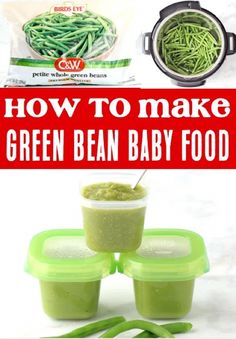 how to make green bean baby food