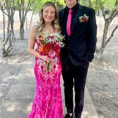 Dress Was Purchased At Whatchamaccalit And Only Worn For Few Hours. In Great Condition! Hot Pink Dresses, Size 2, Pink Dress, Pink Ladies, Hot Pink, Prom, Colorful Dresses, Prom Dresses, Womens Dresses