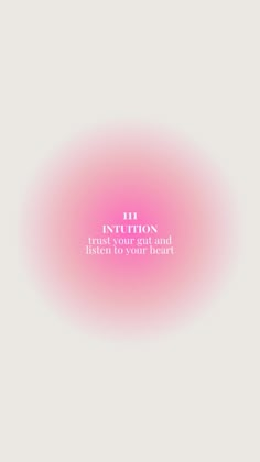 an abstract pink background with the words,'the institution trust your self and listen to your heart '