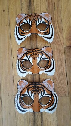 safari party masks, Tigers Mascara Papel Mache, Paper Mache Masks, Tiger Face Mask, Paper Mache Mask, Tiger Costume, Glove Puppets, Tiger Mask, Lion Mask, Lion Costume