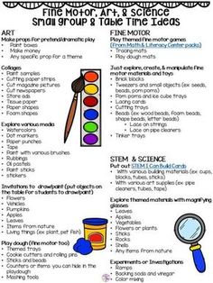 the art and science activities for students to learn