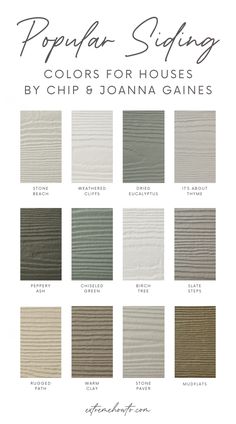 the popular siding colors for houses by chip & joanna caines, including gray and white