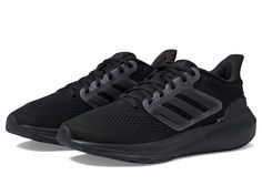 Add some coziness to their feets with adidas® Running Ultrabounce. Textile and synthetic upper. Textile lining. Removable textile insole. Lace-up closure. Three-stripe on the side panel. Brand detailing on the tongue. Round toe design. Synthetic outsole. Imported. Product measurements were taken using size 8.5, width B - Medium. Please note that measurements may vary by size. Measurements: Weight: 11 oz STOCK IMAGES: actual item may look a bit different. Order half a size larger than normal for wide feet; normal size for regular or narrow feet. If you don't know your US size, you can measure the length of your foot-the best way to measure it is to stand on a white paper, mark the the tip of your great toe and the farthest point of your heel, then measure the distance between them. Convert Adidas Athletic Shoes, Women's Running Shoes, Sneakers Athletic, Adidas Running, Shoes Adidas, Black Running Shoes, Road Running, Classic Sneakers, Trail Running Shoes