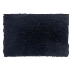 a black rug on a white background