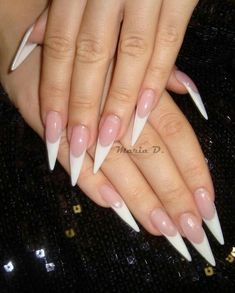 Acrylic Nails Natural, Red Stiletto Nails, Perfect Ten, Stiletto Nail Art