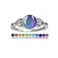 PRICES MAY VARY. ❤Amazing Color Change Rings: Mood Stone Changes Colors With Your Body Temperature And Reveals Your Inner Emotions. ❤Sturdy Material: The mood rings are made of beautiful jewelers and alloy, nickel free, hypoallergenic, lightweight, durable and not easy to break, can be applied for a long time ❤Widely Application: these mood rings can be applied to Halloween, theme parties, custom props and so on and they’re also good as presents for both boys and girls who will be pleased by the Twilight Jewelry, Color Changing Ring, Mood Rings, Mood Stone, Mood Jewelry, Mood Ring, Gem Jewelry, Colour Changing, Theme Parties