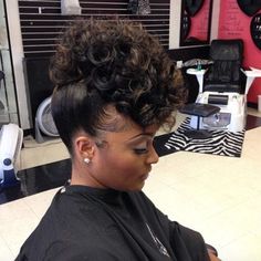 Formal Black Hairstyles, African American Updo Hairstyles, Black Prom Hairstyles, Black Hair Updo Hairstyles, Black Wedding Hairstyles, American Hairstyles, Hair Done, Natural Hair Updo, Updo Hairstyles