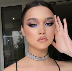 Indigo Makeup Looks, Makeup Azul, Exotic Makeup, Makeup Ojos, Joker Makeup, Prom Eye Makeup, Glam Makeup Look, Dramatic Makeup, Makeup Eye Looks