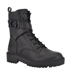 PRICES MAY VARY. made in usa or imported synthetic sole "boot opening measures approximately 9.05" around" man-made upper material Closure type: Zipper Shoes Boots Combat, Rubber Sole Boots, Combat Boots Black, Combat Style, Womens Combat Boots, Combat Boot, Guess Shoes, Cool Boots, Black Booties