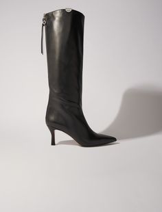 Pointed-toe leather boots Pointed Boots, Winter 2025, Shoe Last, Pointed Toe Boots, Jean Accessories, Iconic Bags, Boot Pumps, Leather Pulls, Bag Dress