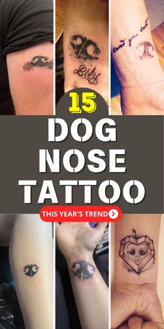 the top 15 dog nose tattoo designs for men and women in their 30 year old years