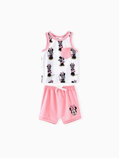 Upgrade your daily wear with this cozy yet stylish Disney Mickey and Friends-themed tank top and shorts set.
* Disney Mickey and Friends character print. 
* Contrasting design on neckline, cuffs, and pocket. 
* Cotton shorts with heat transfer print. 
* Sleeveless tank top with relaxed fit. 
* Suitable for daily wear. 
* Include Top and Shorts Set. Sporty Set, Kids Set, Cozy Fits, Girls Characters, Mickey And Friends, Sleeveless Tank Top, Sleeveless Tank, Disney Mickey, Toddler Boys