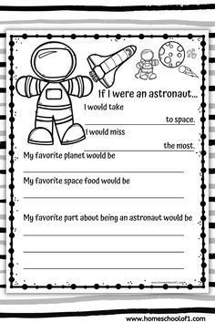 Ever since I was a little girl, I have dreamed of becoming an astronaut. I am fascinated by the stars and planets, and I am eager to explore the vastness of space. I believe that space exploration is vital to the future of humanity, and I am committed to being a part of If I Were An Astronaut, Astronaut Worksheet, Astronaut Activities For Kids, Solar System Worksheets For Kids, Space Worksheets For Kids, Space Worksheets, Space Activities Preschool, Astronaut Activities