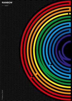 the rainbow album cover is shown in black and white, with an image of a colorful circle