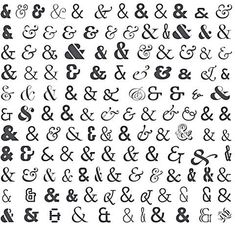 an old english alphabet is shown in black and white