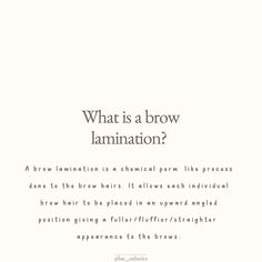 Brow lamis are one of my fave services that I provide as an esthetician!! Every time a client books with me to have their brows done I do a little happy dance! 🪩🫶⚡️🤩 Not only do they give some of the best before + afters ever, they really do teach you how to properly care for your brows whether you have a lami done on them or not. Oil + exfoliate. Repeat.👏 Scroll through to find some answers to some of my most commonly asked questions. ✨ Some of my fave brow oils include: @amazon- castor o... Book With Me Esthetician, What Is A Brow Lamination, Brow Esthetician, Esthetician Content Ideas, Brow Business, Brows Done, Brow Quotes, Esthetician Inspiration