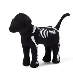 Victoria's Secret Pink Halloween Mini Dog Black Skeleton One Size New Condition: New In Package Size: One Size Color: Black Skeleton This Snuggly Friend Is Perfect For Sprucing Up Your Space. Partially Made From Recycled Materials Imported Dog Skeleton Halloween, Vs Pink Dog, Victoria Secret Pink Logo, Pink Baseball Cap, Dog Skeleton, Black Puppy, Mini Dog, Pink Beanies, Pink Nation