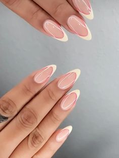 Two Tone French Tip Nails, Ombre Acrylic, Classy Acrylic, Nails Classy, Casual Nails, Classy Acrylic Nails, Oval Nails, Neutral Nails, Minimalist Nails