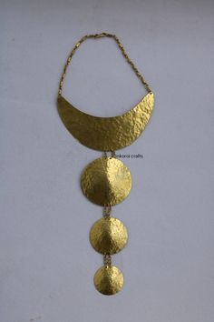 African Brass Necklace Brass Jewelry African Jewelry for - Etsy Unique Gift Choker Chain Necklace, Gold Metal Drop Necklace For Gift, Gold Metal Drop Necklace As A Gift, Metal Necklaces For Gifts, Round Large Pendant Jewelry For Party, Bohemian Long Round Necklace For Gift, Costume Jewelry Metal Long Necklace For Gift, Bohemian Round Long Necklace Gift, Bohemian Long Round Necklace Gift